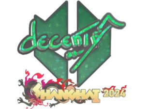 Sticker | decenty (Glitter) | Shanghai 2024
