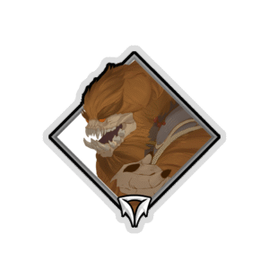 Glitter Crownfall Sticker - Abominable Snow Bandit