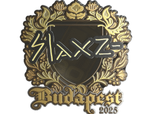 Sticker | slaxz- (Gold) | Budapest 2025